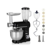 Topmatic 4in1 Küchenmaschine PKM-1800.1BG schwarz komplett mit Zubehör