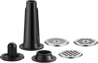 Topmatic MG-1200.3 schwarz elektrischer Fleischwolf 1200W Edelstahl Rückwärtslauf Sicherheitsschalter